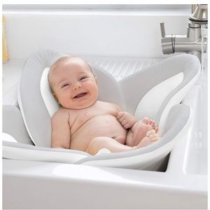 Blooming lotus baby bath - gray/yellow